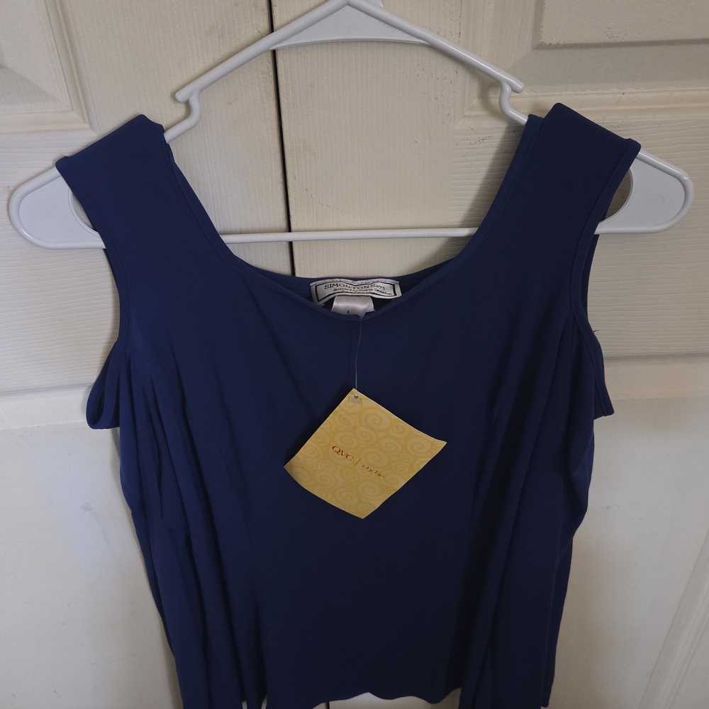 Elegant Blue Women's Blouse